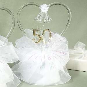 50th Anniversary Heart Cake Top: Kitchen & Dining