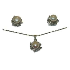  Bronze Shell Pearl Jewelry Set Jewelry