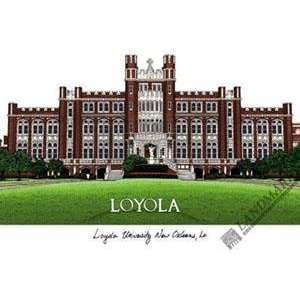Loyola University, New Orleans Lithograph 14x10 Unframed Lithograph