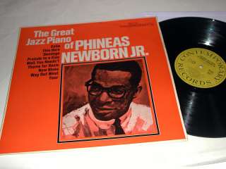 PHINEAS NEWBORN JR Great Jazz Piano CONTEMPORARY LP  