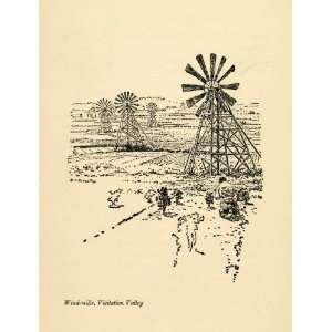  1910 Print Visitation Valley California Windmills Ernest 