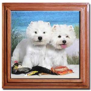  West Highland White Terrier Tile Trivet: Home & Kitchen