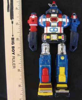 Used Bandai Die Cast Action Figures: Dairugger (Vehicle Voltron) and 