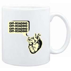 Mug White  Off Roading heart  Sports 