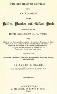 Civil War History of the 115th New York Vol Infantry NY  