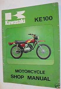 Factory KAWASAKI KE100 1976 100 KE Service Shop Manual  