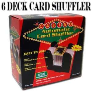  911596   6 Deck Playing Card Shuffler: Sports & Outdoors
