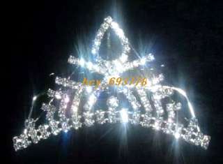 Wholesale6pcs Prom Rhinestone Mixed TIARA Crowns  