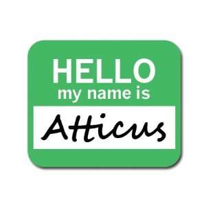  Atticus Hello My Name Is Mousepad Mouse Pad