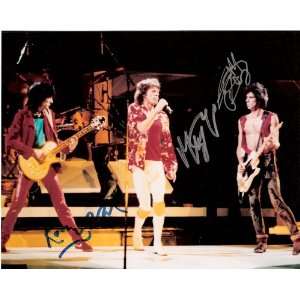  Rolling Stones Band Authentically Hand Signed 8 X 10 