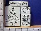 STAMPIN UP CHRISTMAS PEACE DOVE SET rubber stamp 13L