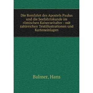   zahlreichen Textillustrationen und Karteneinlagen: Hans Balmer: Books