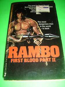 RAMBO FIRST BLOOD PART II BY DAVID MORRELL 1ST PBO 1985  