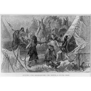 Spotted Tail assassinating Big Mouth,chiefs,1882:  Home 