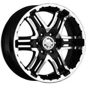Gear Alloy Double Pump 20x9 Black Wheel / Rim 6x5.5 with a 10mm Offset 
