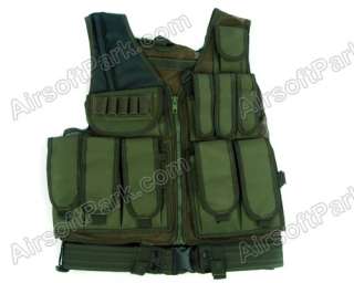 Airsoft Molle Tactical Vest Mesh Design w/holster   Olive Drab  