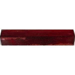 Sycamore Stabilized Red Pen Blank 3/4 x 5 Blanks 