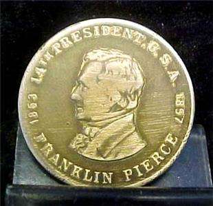 Franklin Pierce 14th President U.S.A. Token  8872  