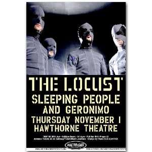  The Locust Poster   2nd Concert Flyer   Sleeping People 