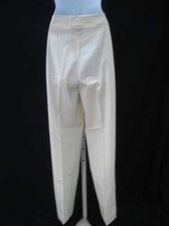 AKRIS White Stripe Matching Blazer Pant Suit Size 8/12  