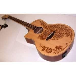   Guitars Henna Oasis Lefty Left Handed Guitar Acoustic Electric Spruce