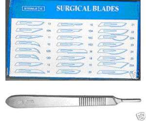 100 Scalpel Blades #15C Surgical Dental ENT Instruments  