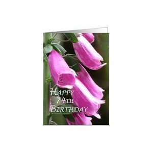  74th Birthday Flowers Card Toys & Games