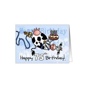  Bungee Cow Birthday   75 years old Card Toys & Games