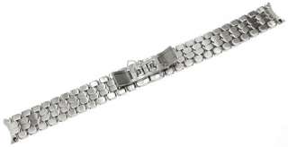 16mm Curved End Stainless Steel Watch Band Bracelet Hidden Clasp Solid 