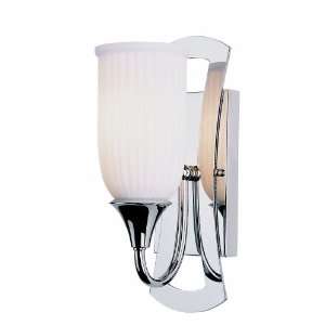  Trans Globe Lighting 7611 PC White Fluted Wall Sconce 