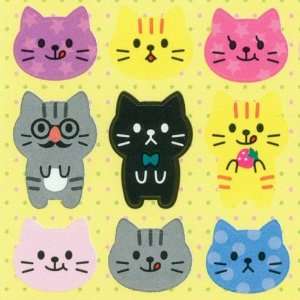  cute colourful cats sticker from Japan: Toys & Games