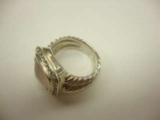 Original David Yurman Sterling Silver W/ Diamonds Ring  