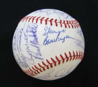 1979 Milwaukee Brewers Team signed Baseball 23 sigs  
