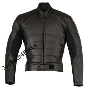  RAGE new Leather CE Armor Motorcycle Jacket Black 48 
