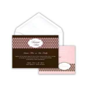   and Cotton Candy Geometric Wedding Invitation 