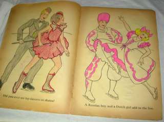 1940 SONJA HENIE OLYMPIC GOLD MEDAL COLORING BOOK  