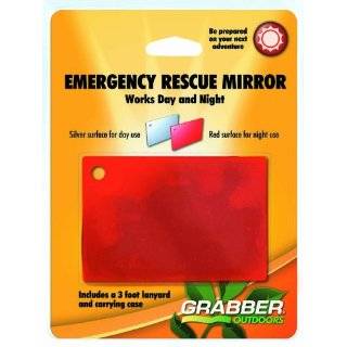 Grabber Outdoors Emergency Rescue Mirror  Day and Night Reflective 