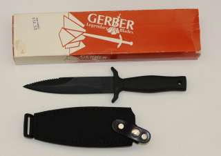 EARLY GERBER COMMAND I BOOT KNIFE SERIAL C1936S 1980s WITH BOX 