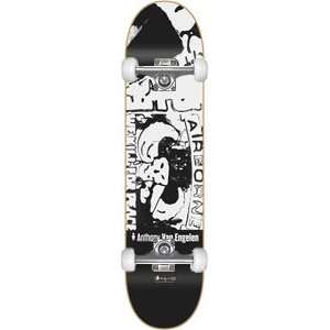 Alien Workshop A.V.E. Black & White Complete   8.12 w/Raw Trucks 