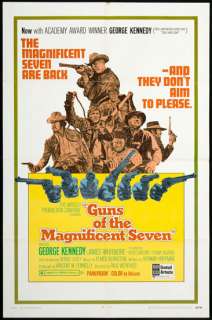 Guns of the Magnificent Seven 1969 Orig Movie Poster  