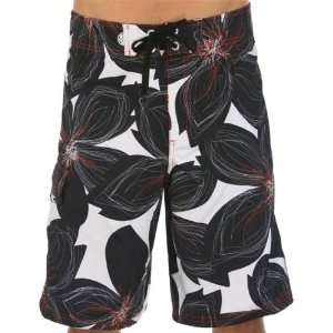  HIC Scribble Black Board Shorts Size 36: Sports & Outdoors