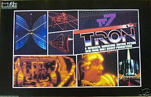 1982 ORIGINAL TRON MOVIE POSTER MINT CONDITION  