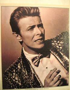 DAVID BOWIE by HERB RITTS 1993 Clipping Image PINUP  
