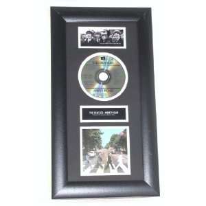 The Beatles Abbey Road Wood Framed Double Matted CD Presentation 