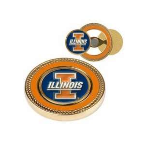  Illinois Fighting Illini Challenge Coin with Ball Markers 