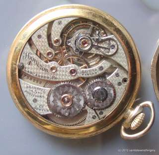  wadsworth 10k gold filled case movement serial no 1755259 year 1920