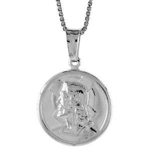  925 Sterling Silver Jesus Medal Pendant (NO Chain Included 