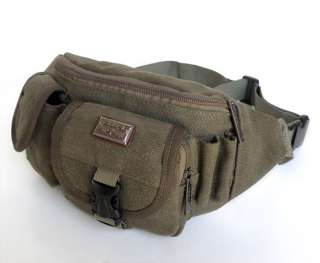 Brand New High Quality Washable Canvas Mens Waist Bag Fanny Pack 