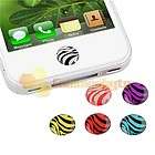 Cute Zebra Home Button Sticker For iPod Touch 3rd Gen 3  