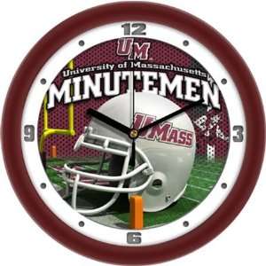   Minutemen UMass NCAA Football Helmet Wall Clock: Sports & Outdoors